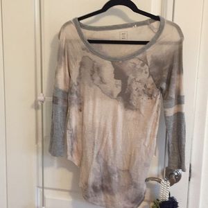 3/4 sleeve smoky t shirt